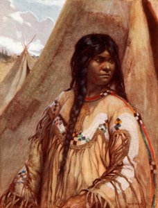 Blackfoot intiaani tyttö