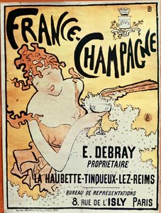 Julistemainos France Champagnesta, 1891