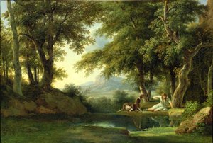 Narcissus ihailemassa heijastustaan