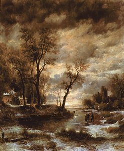 Talvi Hollannissa, 1872