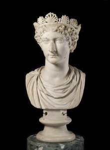 Agrippina Minorin pää diadeemillä (marmori)