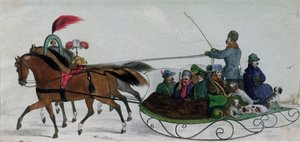Hevosvetoinen reki (digitaalinen yksityiskohta)