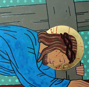 Jeesus kaatuu