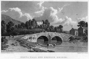 Greta Hall ja Keswick Bridge (kaiverrus)