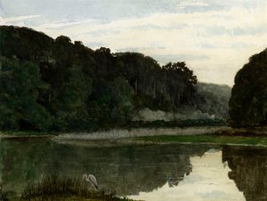 Maisema Heronin kanssa, 1868