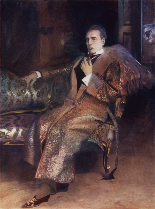 herra William Gillette Sherlock Holmesissa (värikuva) tekijältä English Photographer