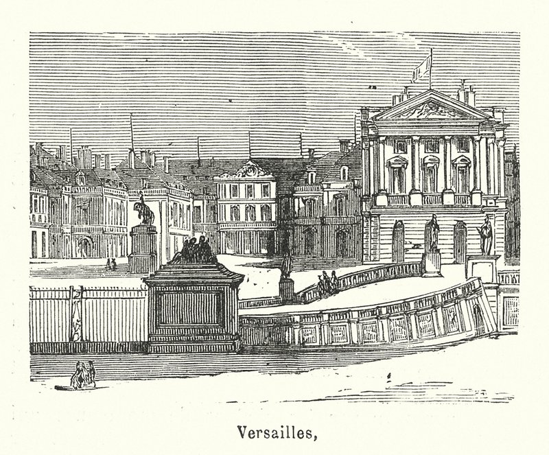 Versailles (kaiverrus) tekijältä (after) French School