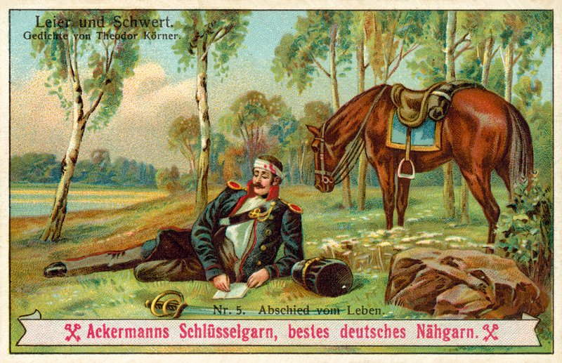 Jäähyväiset elämälle (chromolitho) tekijältä (after) German School