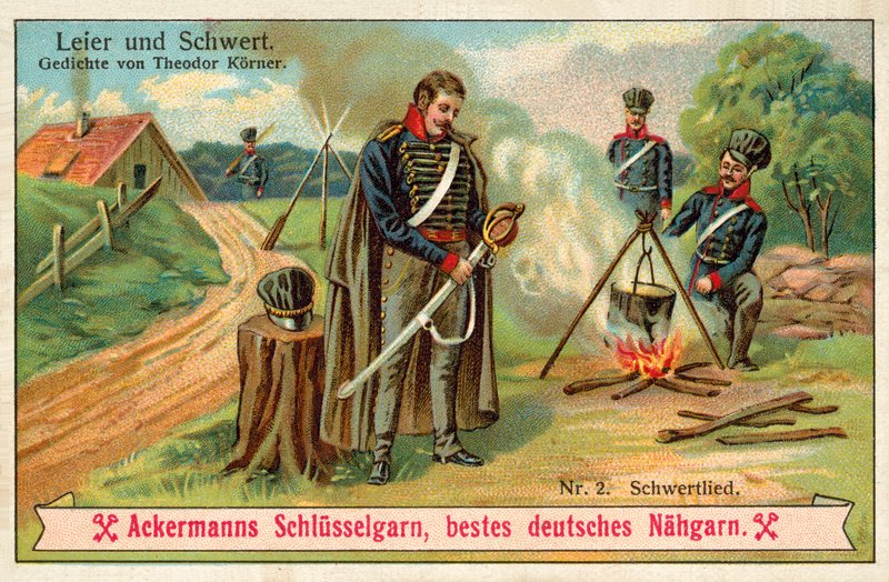 Sword Song (chromolitho) tekijältä (after) German School