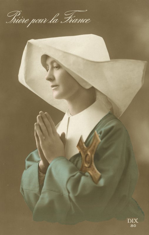 Rukoileva nunna tärkkelyssä tekijältä French Photographer