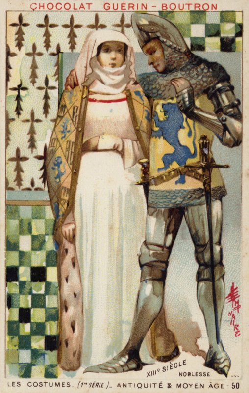 Aateliston puvut, 1200-luku tekijältä French School