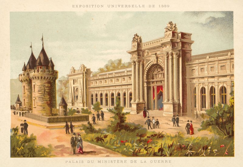 Sotaministeriön palatsi, Exposition Universelle 1889, Pariisi tekijältä French School