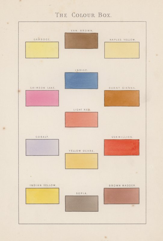 Värilaatikko (chromolitho) tekijältä Aaron Edwin Penley