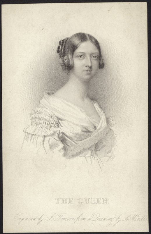 Kuningatar Victorian muotokuva tekijältä Abraham Wivell
