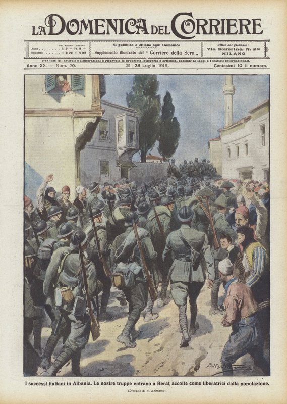 Italian menestys Albaniassa tekijältä Achille Beltrame