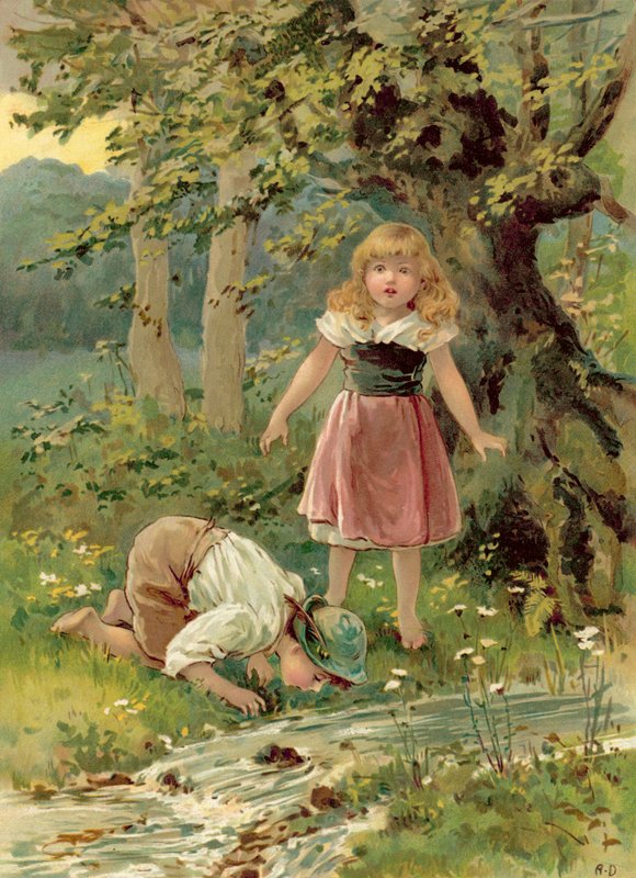 Brookista juova veli (chromolitho) tekijältä Ada Dennis