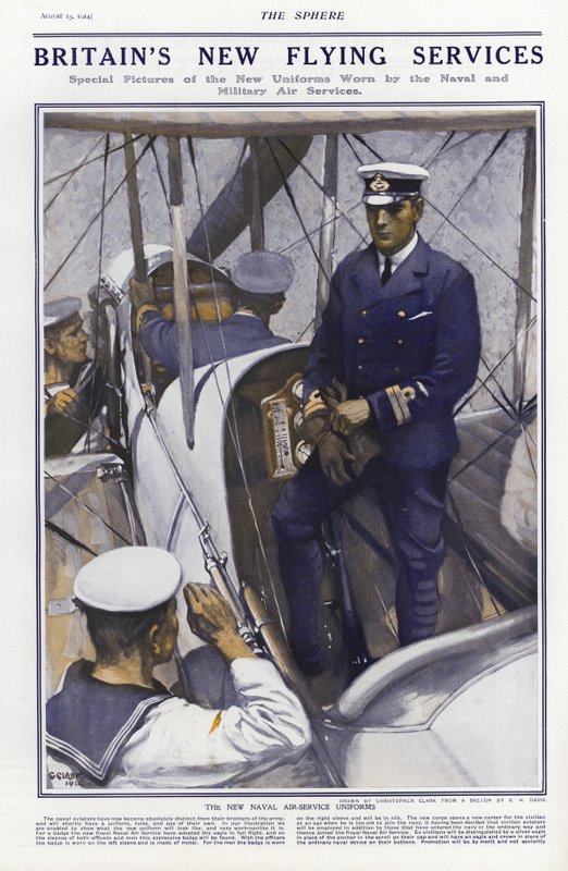 Britannian kuninkaallisen merivoimien ilmavoimien uudet univormut, 1914 tekijältä Addison Thomas Millar