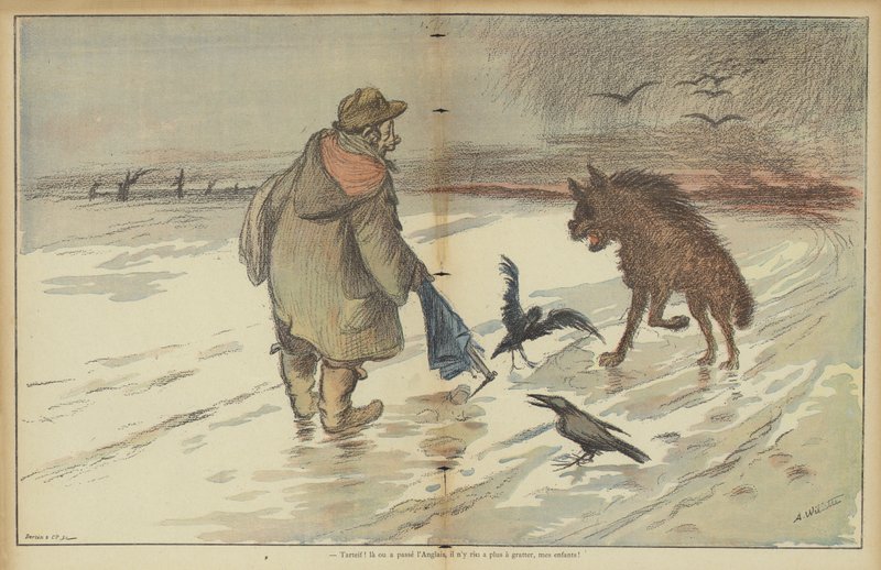 Kuvitus Le Rirelle tekijältä Adolphe Leon Willette
