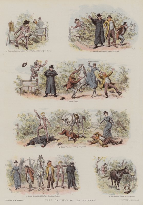 Perillisen vangitseminen (chromolitho) tekijältä Adrien Emmanuel Marie