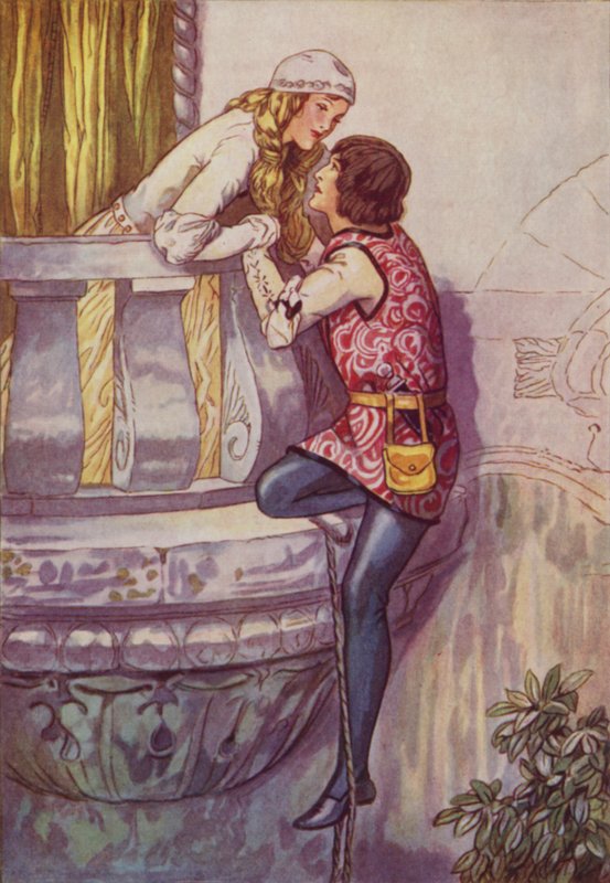 Shakespeare: Romeo ja Julia (värinen lito) tekijältä Albert Edward Jackson