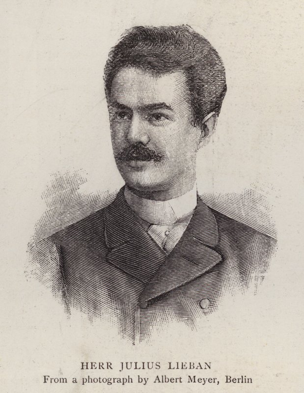 Julius Lieban, saksalainen oopperalaulaja (litho) tekijältä Albert Meyer