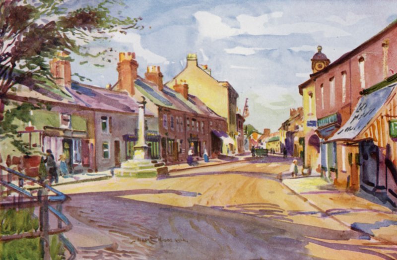 Garstang (väri litho) tekijältä Albert Woods
