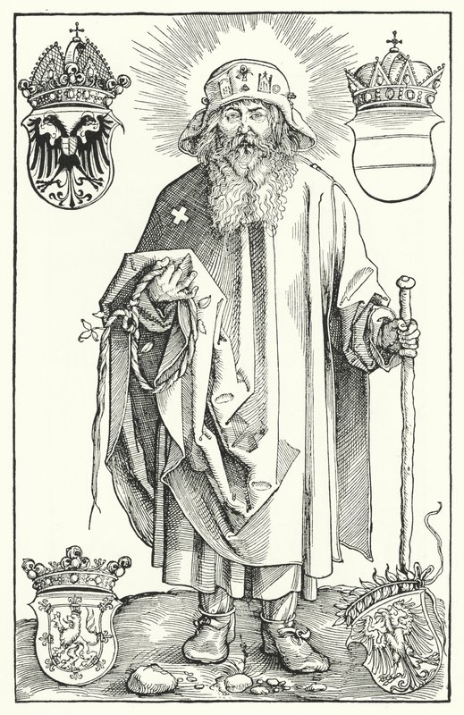 St Coloman (kaiverrus) tekijältä Albrecht (after) Durer or Duerer
