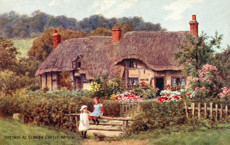 Mökki Elmley Castlessa, Worcestershiressä tekijältä Alfred Robert Quinton