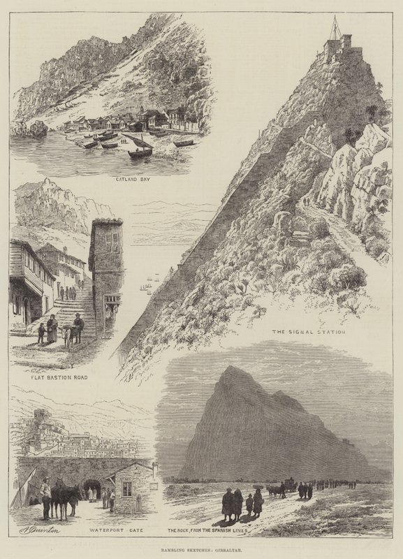 Rambling Sketches, Gibraltar tekijältä Alfred Robert Quinton