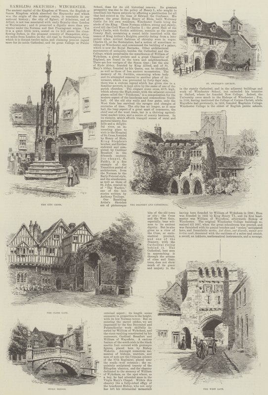Rambling Sketches, Winchester tekijältä Alfred Robert Quinton