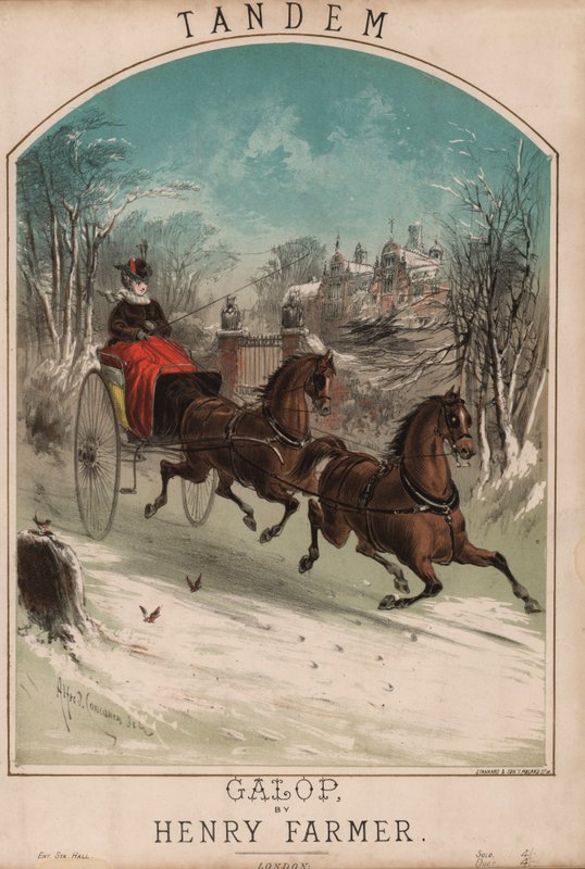 Tandem (väri litho) tekijältä Alfred Concanen