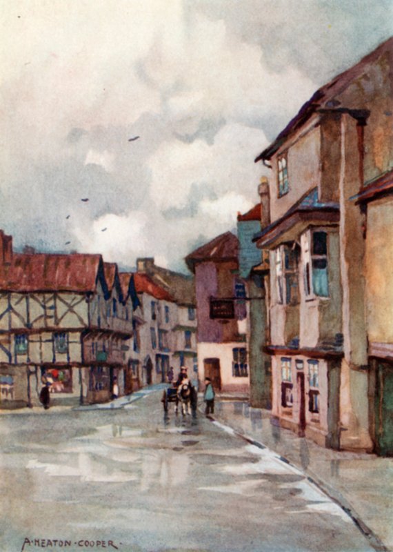 Axbridge (väri litho) tekijältä Alfred Heaton Cooper