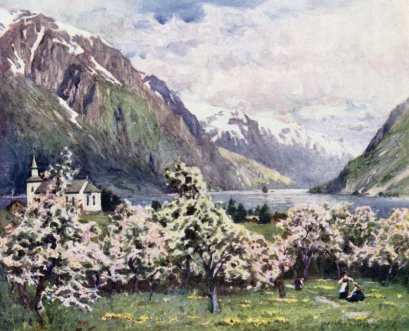 Oode, Hardanger Fjord tekijältä Alfred Heaton Cooper