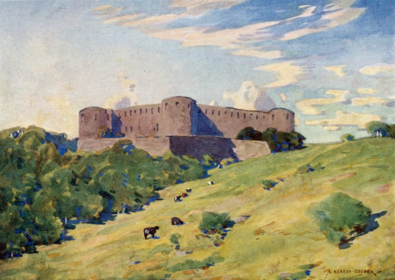 Borgholmin linnan rauniot, Oland tekijältä Alfred Heaton Cooper