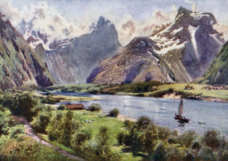 Romsdalin vuoret tekijältä Alfred Heaton Cooper
