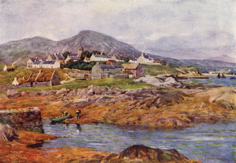 Roundstonen kylä Galwayn kreivikunnassa tekijältä Alfred Heaton Cooper