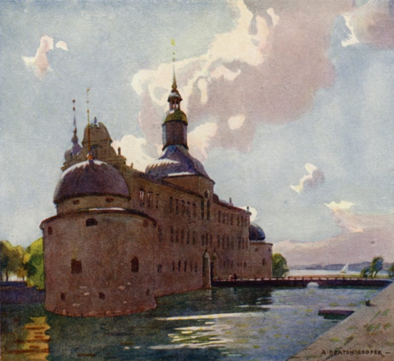 Vadstenan linna, Vattern-järvi tekijältä Alfred Heaton Cooper