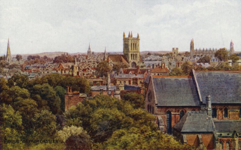 Cambridge, del Castle Hill (litografia en color) finlandès tekijältä Alfred Robert Quinton