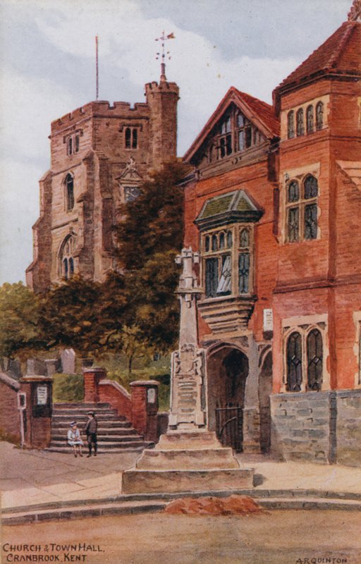 Kirkko ja kaupungintalo, Cranbrook, Kent tekijältä Alfred Robert Quinton