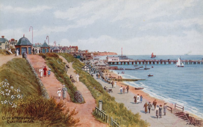 Cliff and Promenade, Clacton-on-Sea tekijältä Alfred Robert Quinton