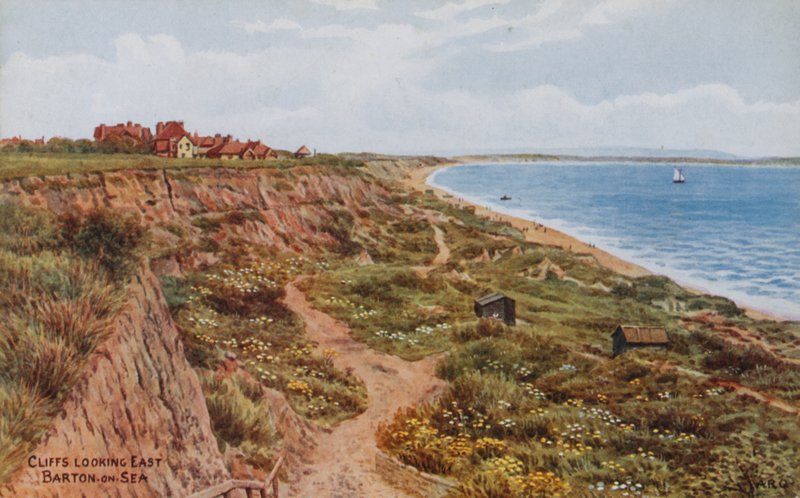 Kalliot näyttävät itään, Barton-on-Sea tekijältä Alfred Robert Quinton