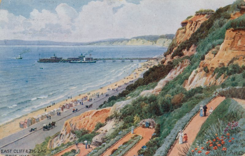 East Cliff ja Zig Zag, Bournemouth tekijältä Alfred Robert Quinton