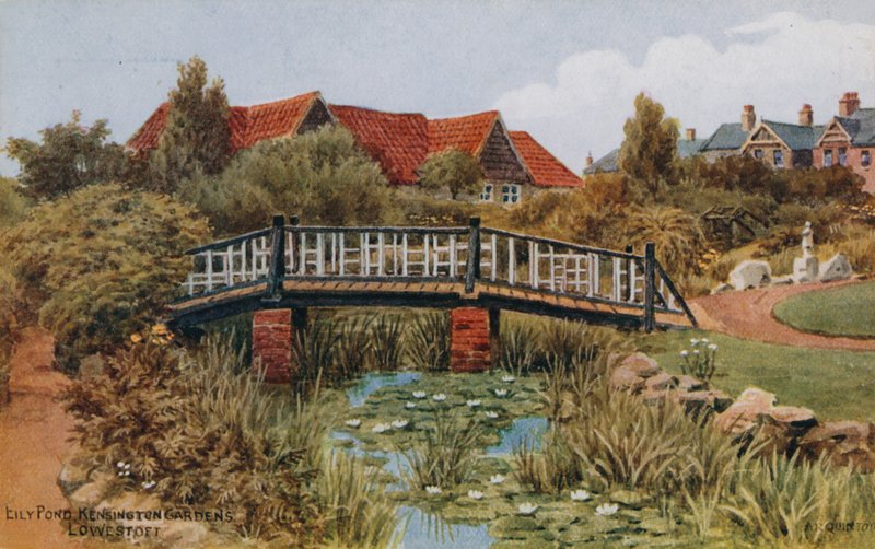 Eily Pond, Kensington Gardens; Lowestoft tekijältä Alfred Robert Quinton