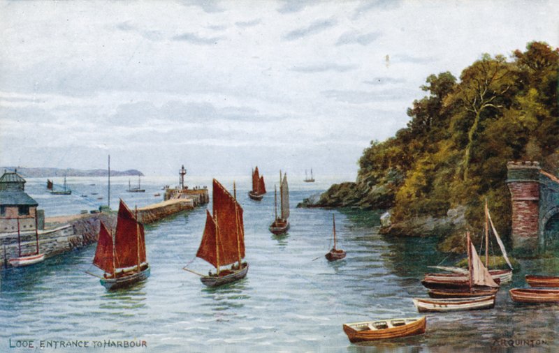 Looe, sataman sisäänkäynti tekijältä Alfred Robert Quinton