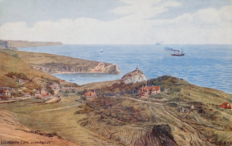 Lulworth Cove ylhäältä tekijältä Alfred Robert Quinton