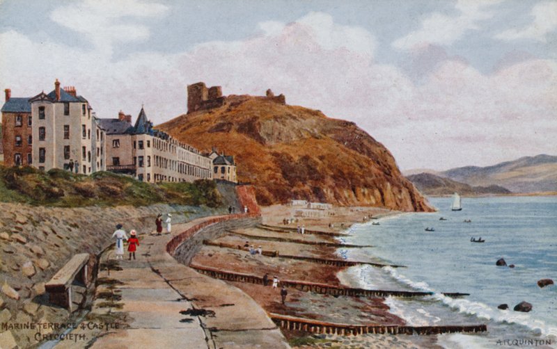 Marine Terrace und Castle, Criccieth tekijältä Alfred Robert Quinton
