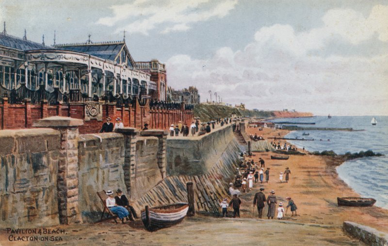 Pavilion und Beach, Clacton-on-Sea tekijältä Alfred Robert Quinton