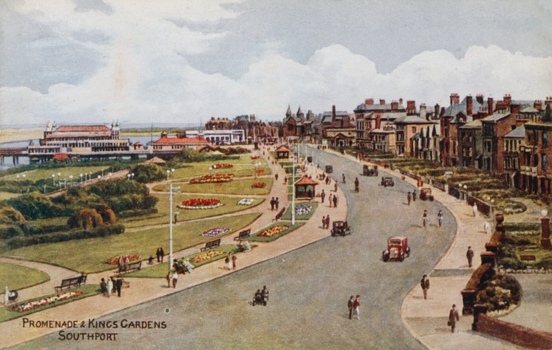 Promenade ja Kings Gardens, Southport tekijältä Alfred Robert Quinton
