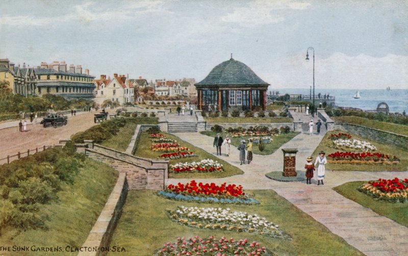 Uponnut puutarha, Clacton-on-Sea tekijältä Alfred Robert Quinton
