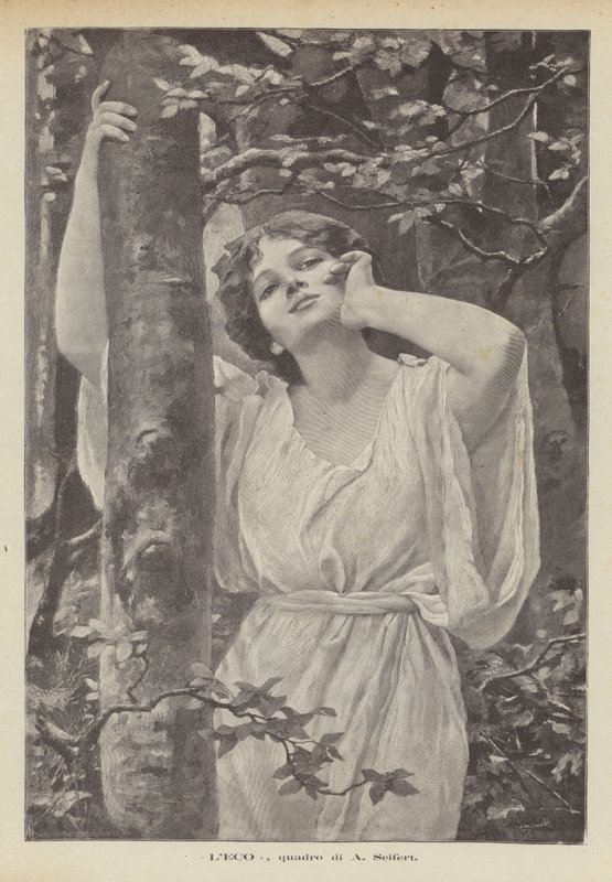 Kaiku, maalaus A Seifert (litho) tekijältä Alfred Seifert